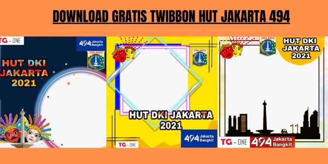 Twibbon Hut Jakarta Ke 494