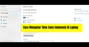 Time Zone Indonesia Di Laptop