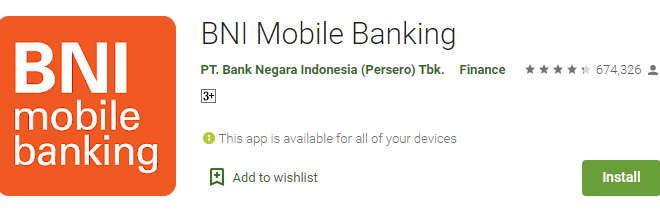 Download APK BNI Mobile Banking
