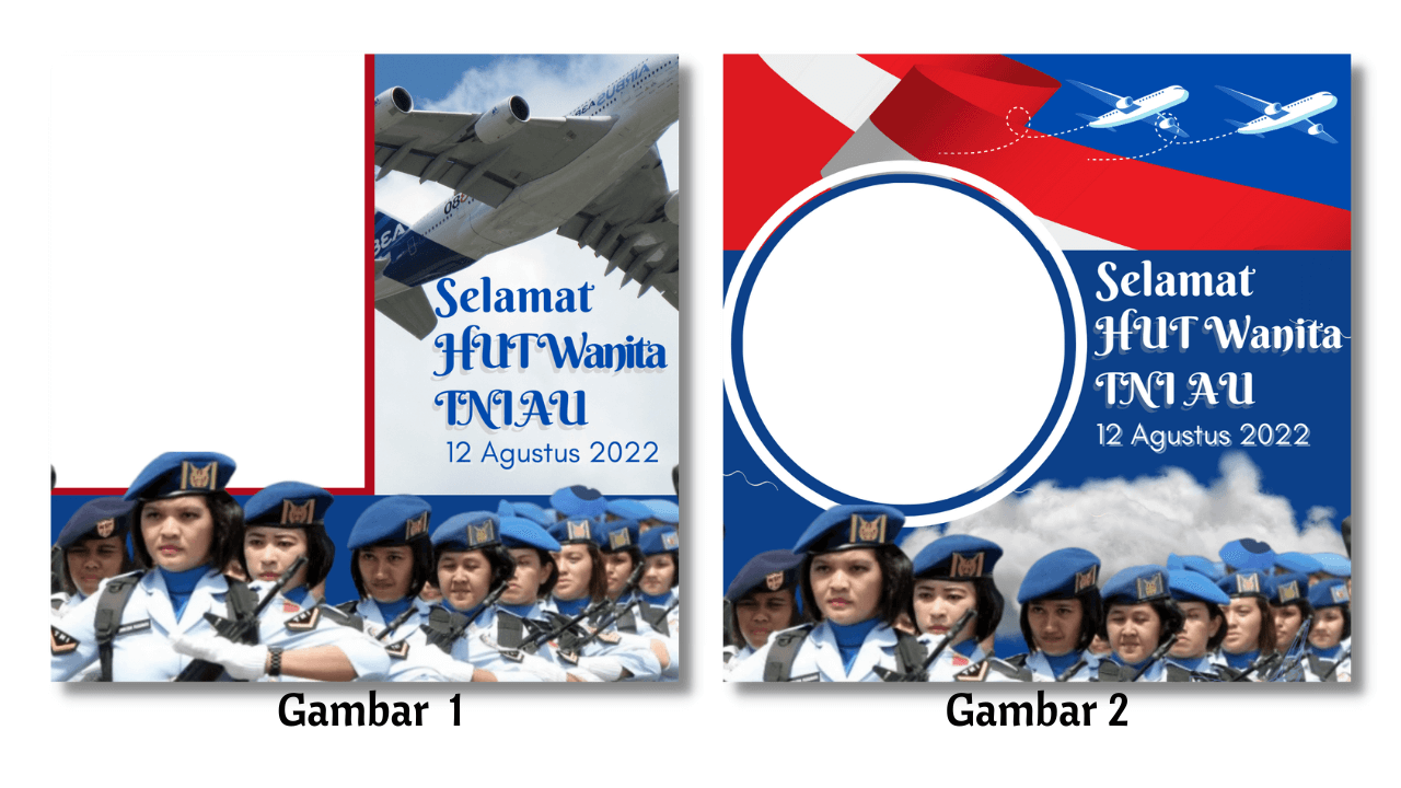 Twibbon HUT Wanita TNI Angkatan Udara 2022